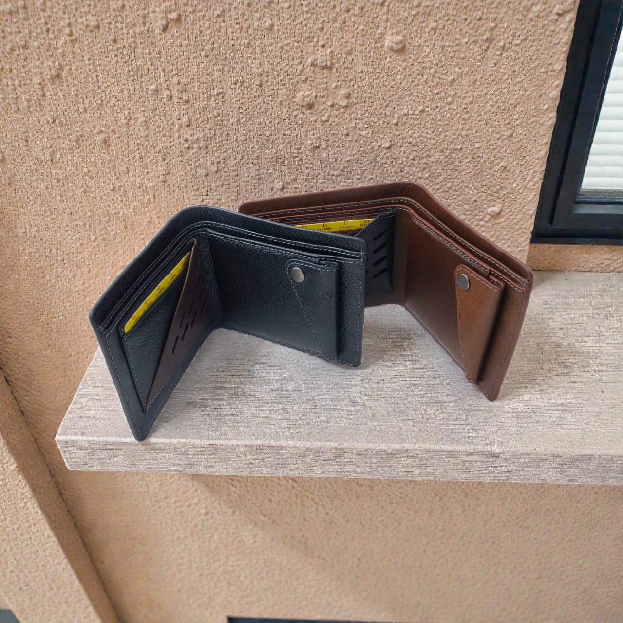 Genuine Cow Leather Short Wallet