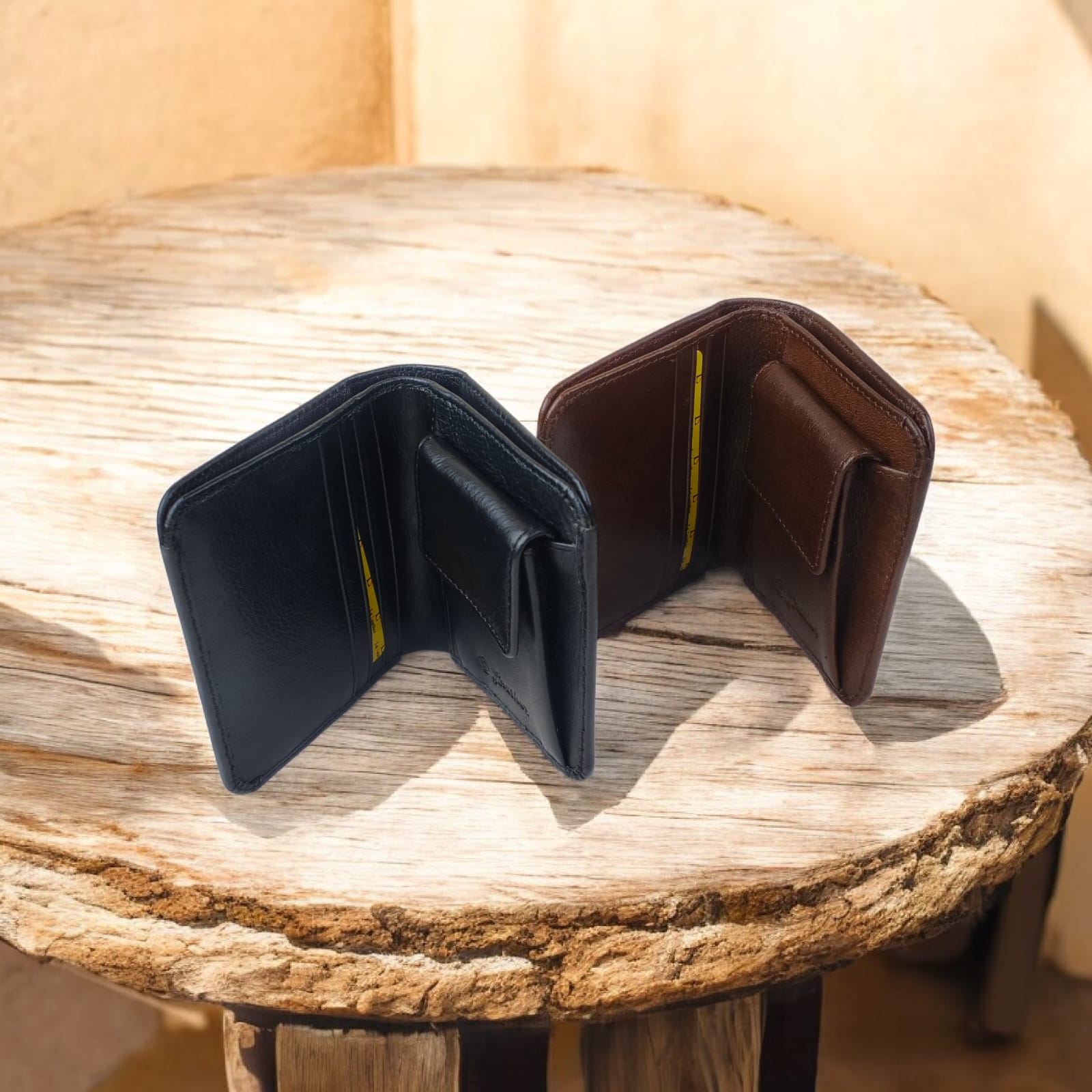 Genuine Cow Leather Short Wallet