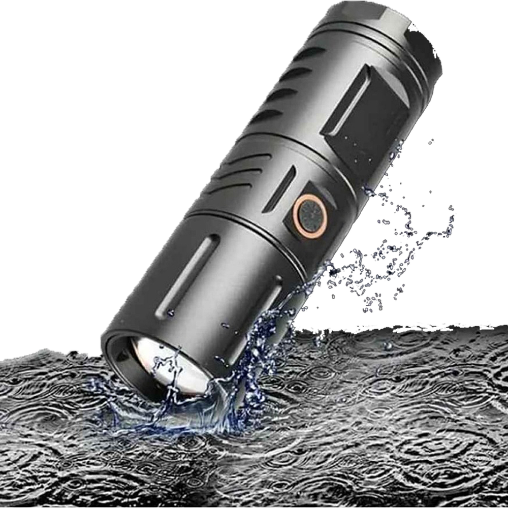 Rechargeable LED Torch Light With Power Bank